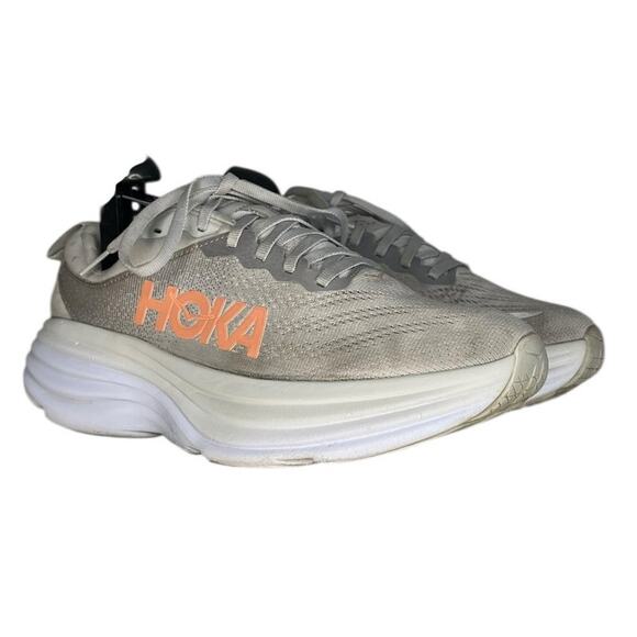Women's Hoka One One Bondi 8 1127952-HMLR Mesh Running Sneaker Size 8.5 Gray - Picture 3 of 8